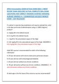 APhA Immunization EXAM ACTUAL EXAM 2026 &vert;&vert; MOST &NewLine;RECENT EXAM 2026&vert;2027 ACTUAL COMPLETE REAL EXAM &NewLine;QUESTIONS AND CORRECT ANSWERS &lpar;VERIFIED ANSWERS&rpar; &NewLine;ALREADY GRADED A&plus; &vert; GUARANTEED SUCCESS&excl;&excl; NEWEST &NewLine;EXAM &vert; JUST RELEASED&excl;&excl;