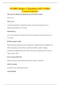 IS 2000 Chapter 1 Questions with Verified&NewLine;Correct Answers