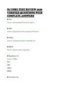 NJ CORE TEST REVIEW 2026&NewLine;VERIFIED QUESTIONS WITH&NewLine;COMPLETE ANSWERS&NewLine;