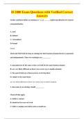 IS 2000 Exam Questions with Verified Correct&NewLine;Answers