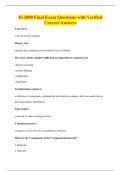 IS 2000 Final Exam Questions with Verified&NewLine;Correct Answers