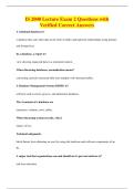 IS 2000 Lecture Exam 2 Questions with&NewLine;Verified Correct Answers