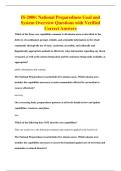 IS-2000&colon; National Preparedness Goal and&NewLine;System Overview Questions with Verified&NewLine;Correct Answers