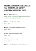 NJ PERMIT TEST EXAMINATION TEST 2026&NewLine;FULL QUESTIONS AND CORRECT&NewLine;ANSWERS UPDATED STUDY GUIDE&NewLine;