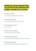 GEORGETTES EXAMS BUNDLED EXAMS&NewLine;COLLECTION SOLVED QUESTIONS AND&NewLine;CORRECT ANSWERS FULL SOLUTION