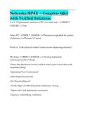 Nebraska MPJE Exam Study Guide 2026&sol;2027 &vert; Complete Q&A with Verified Solutions &vert; Pharmacy Law Prep