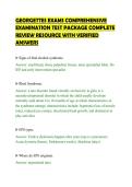 GEORGETTES EXAMS COMPREHENSIVE&NewLine;EXAMINATION TEST PACKAGE COMPLETE&NewLine;REVIEW RESOURCE WITH VERIFIED&NewLine;ANSWERS