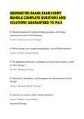GEORGETTES EXAMS EXAM SCRIPT&NewLine;BUNDLE COMPLETE QUESTIONS AND&NewLine;SOLUTIONS GUARANTEED TO PASS