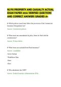 NJ PSI PROPERTY AND CASUALTY ACTUAL&NewLine;EXAM PAPER 2026 VERIFIED QUESTIONS&NewLine;AND CORRECT ANSWERS GRADED A&plus;