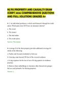 NJ PSI PROPERTY AND CASUALTY EXAM&NewLine;SCRIPT 2026 COMPREHENSIVE QUESTIONS&NewLine;AND FULL SOLUTIONS GRADED A&plus;
