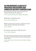 NJ PSI PROPERTY CASUALTY&NewLine;PRACTICE COLLECTION 2026&NewLine;COMPLETE REVIEW VERIFIED PASS&NewLine;