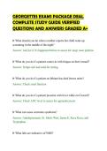 GEORGETTES EXAMS PACKAGE DEAL&NewLine;COMPLETE STUDY GUIDE VERIFIED&NewLine;QUESTIONS AND ANSWERS GRADED A&plus;