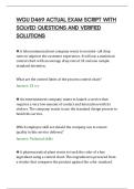 WGU D469 ACTUAL EXAM SCRIPT WITH&NewLine;SOLVED QUESTIONS AND VERIFIED&NewLine;SOLUTIONS