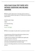 WGU D469 EXAM TEST PAPER WITH&NewLine;DETAILED QUESTIONS AND RELIABLE&NewLine;ANSWERS