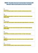PMHNP - Psychiatric Interview & Communication Techniques-NR&NewLine;548-week 3-Q&A Actual Questions and Correct Answers