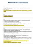 NR548 Actual Questions and Correct Answers