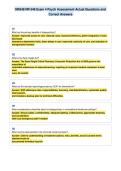 NR548 NR 548 Exam 4 Psych Assessment Actual Questions and&NewLine;Correct Answers