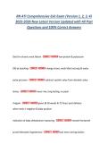 RN ATI Comprehensive Exit Exam Prep 2025-2026&colon; Versions 1&comma; 2&comma; 3&comma; & 4 Complete Questions & Verified Answers