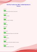 NLN Pax Verbal exam 100&percnt; Verified Questions &&NewLine;Answers