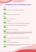 nln pax biology exam 100&percnt; Verified Questions & Answers