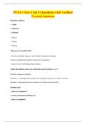 PCM 3 Test 1 Set 3 Questions with Verified&NewLine;Correct Answers