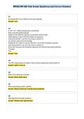 NR565 NR 565 final Actual Questions and Correct Answers
