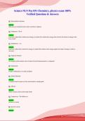 Science NLN Pax RN-Chemistry&comma; physics exam 100&percnt;&NewLine;Verified Questions & Answers&NewLine;