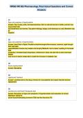 NR565 NR 565 Pharmacology Final Actual Questions and Correct&NewLine;Answers