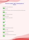 NLN PAX Vocabulary 100&percnt; Verified Questions &&NewLine;Answers&NewLine;