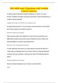 NSG 6420 week 9 Questions with Verified&NewLine;Correct Answers