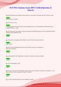NLN-PAX Anatomy Exam 100&percnt; Verified Questions &&NewLine;Answers&NewLine;