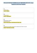 NR 565 ADVANCED PHARMACOLOGY MIDTERM EXAM 100&percnt; Actual&NewLine;Questions and Correct Answers