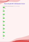 Nln pax study guide 100&percnt; Verified Questions & Answers