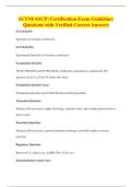 SCYM&lpar;ASCP&rpar; Certification Exam Guidelines&NewLine;Questions with Verified Correct Answers