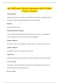 shs 250 Exam 1 Review Questions with Verified&NewLine;Correct Answers