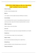UTD ITSS 3300 Midterm Review Questions&NewLine;with Verified Correct Answers