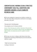 GERONTOLOGIC NURSING EXAM 2 PRACTICE&NewLine;ASSESSMENT 2026 FULL QUESTIONS AND&NewLine;ANSWERS GRADED A PLUS COMPLETE&NewLine;REVISION GUIDE&NewLine;