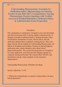 Understanding Pharmacology&colon; Essentials for &NewLine;Medication Safety &vert; Pharmacology for Nursing &NewLine;Practice Exam 2026&ndash;2027 &vert; Comprehensive Nursing &NewLine;Pharmacology Practice Questions with Verified &NewLine;Answers & Detailed Rationales &vert; Medication Safety &NewLine;& Administrat