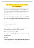 ECN 601 Exam 1 Questions with Verified&NewLine;Correct Answers
