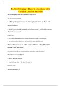 ECN 601 Exam 1 Review Questions with&NewLine;Verified Correct Answers