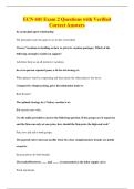 ECN 601 Exam 2 Questions with Verified&NewLine;Correct Answers