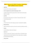 D684 - Intro to CS &lpar;WGU&rpar; Section 1 Questions&NewLine;with Verified Correct Answers