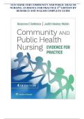 Community and Public Health Nursing&colon; Evidence for Practice Test Bank &lpar;4th Edition&rpar;