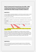 RN ATI Fundamentals Proctored Exam Prep 2026 &vert; 100&percnt; Verified Actual Questions & Detailed Rationales Study Guide &lpar;Next-Gen NGN Concepts Included&comma; Graded A&plus;&rpar;