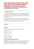 33403 BROADBAND SYSTEMS EXAM PREP 2026 &vert; PRACTICE QUESTIONS&comma; VERIFIED ANSWERS & DETAILED RATIONALES