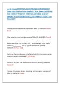 LI &sol; LE Course EXAM ACTUAL EXAM 2026 &vert;&vert; MOST RECENT &NewLine;EXAM 2026&vert;2027 ACTUAL COMPLETE REAL EXAM QUESTIONS &NewLine;AND CORRECT ANSWERS &lpar;VERIFIED ANSWERS&rpar; ALREADY &NewLine;GRADED A&plus; &vert; GUARANTEED SUCCESS&excl;&excl; NEWEST EXAM &vert; JUST &NewLine;RELEASED&excl;&excl;