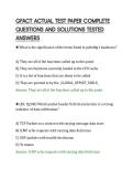 GFACT ACTUAL TEST PAPER COMPLETE&NewLine;QUESTIONS AND SOLUTIONS TESTED&NewLine;ANSWERS&NewLine;