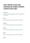 GFACT UPDATED ACTUAL EXAM&NewLine;QUESTIONS AND CORRECT ANSWERS&NewLine;COMPLETE STUDY GUIDE&NewLine;