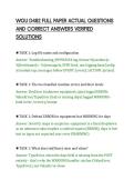 WGU D482 ACTUAL TEST PAPER SOLVED&NewLine;QUESTIONS AND CORRECT ANSWERS STUDY&NewLine;SHEET