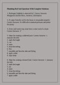 Plumbing Red Seal Questions With Complete Solutions